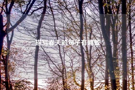 描写春天的句子有哪些
