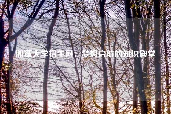 湘潭大学招生网:梦想启航的知识殿堂