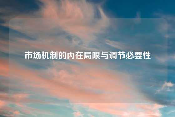 市场机制的内在局限与调节必要性