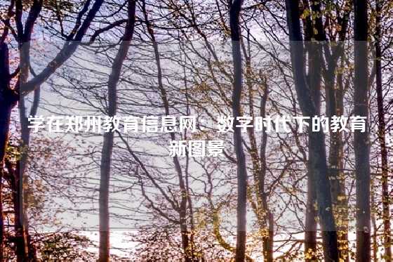 学在郑州教育信息网：数字时代下的教育新图景